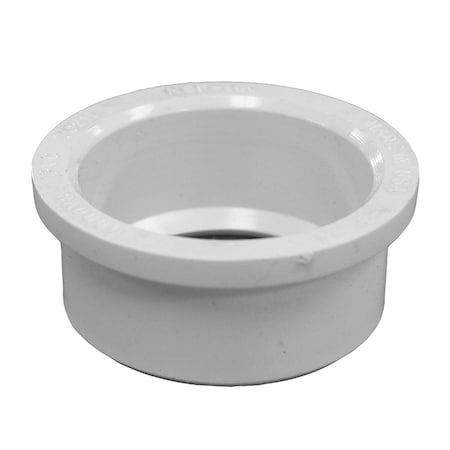 Charlotte Pipe And Foundry 2in. x 1-1/2in. PVC Flush Bushing, SPG x H PFB221